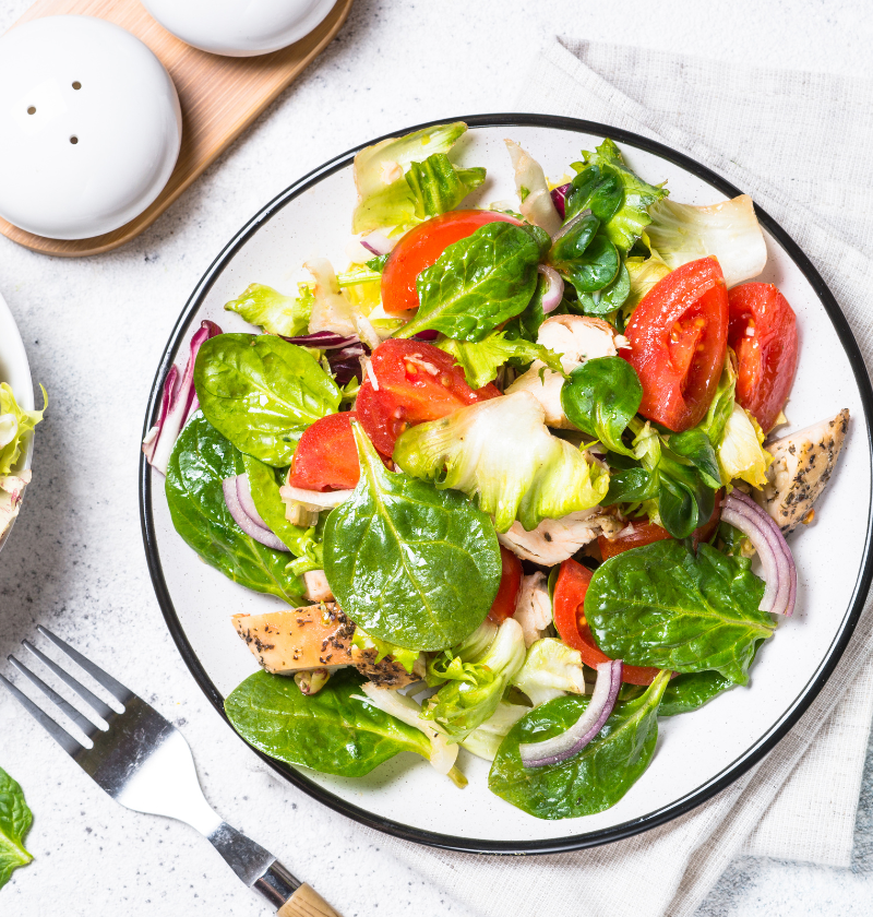 Bunter Salat zum Abendessen