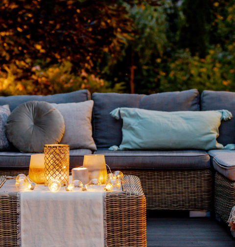 Terrasse Garten und Balkon