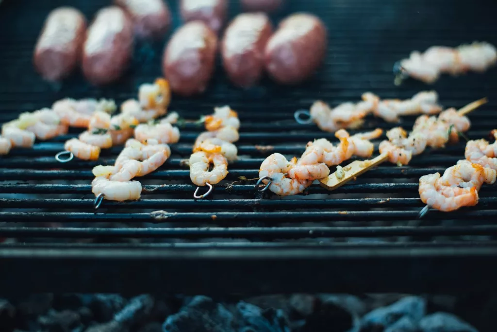 Garnelenspieße vom Grill