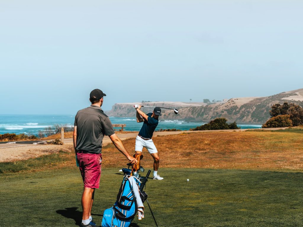Golfen am Meer