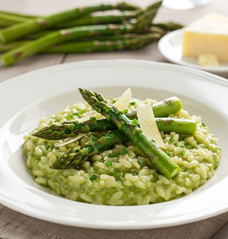 Frühlingsrezept Spargelrisotto